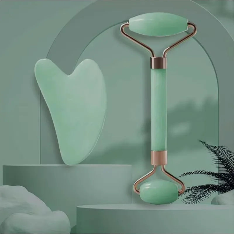 Gua Sha et rouleau visage